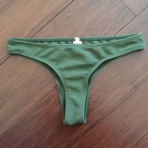 Ribbed Cheeky Bikini Bottoms